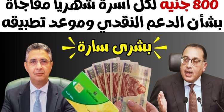 دعم نقدي 800 جنيه على بطاقة التموين: موعد التطبيق وشرح التفاصيل 1 دعم نقدي 800 جنيه على بطاقة التموين: موعد التطبيق وشرح التفاصيل