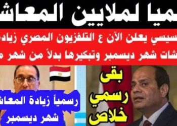 التأمينات تعلن تبكير صرف معاشات ديسمبر 2024 لـ 11.5 مليون مواطن – تفاصيل القرار