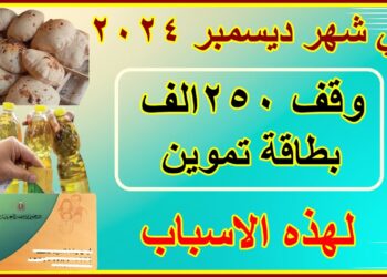 وزارة التموين تُعلن عن وقف صرف السلع التموينية لـ 250 ألف بطاقة تموينية