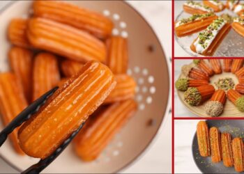 وصفة سريعة للتحلية بـ 3 مكونات، دهبية ومقرمشة في دقائق!