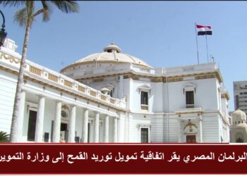 البرلمان المصري يقر اتفاقية تمويل توريد القمح إلى وزارة التموين