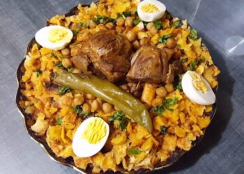 طريقة عمل الشخشوخة الجزائرية بالطريقة التقليدية التي كانت تتبعها الجدات