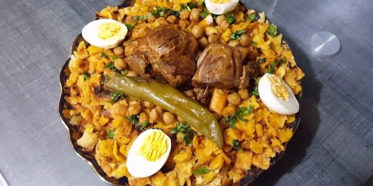 طريقة عمل الشخشوخة الجزائرية بالطريقة التقليدية التي كانت تتبعها الجدات