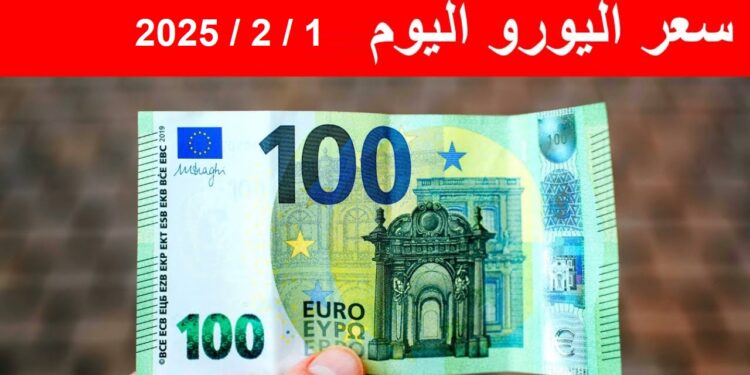 أسعار اليورو اليوم أمام الجنيه المصري السبت 1 فبراير 2025