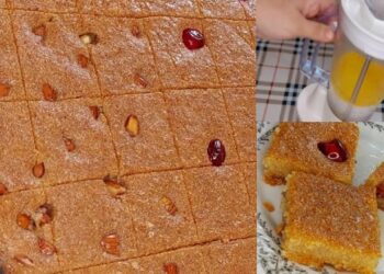 بسبوسة مرملة تشبه حلويات المحلات تعرّفي على الخطوات السهلة