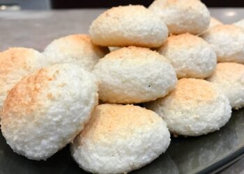 وصفة بسكويت جوز الهند للمدارس خفيف وصحي لأطفالك