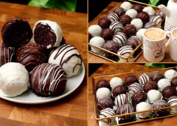 كرات السميد مع المكسرات والشوكولاتة أسرع وصفة حلى بطعم فاخر