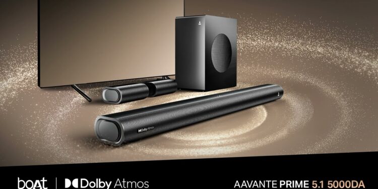 مكبر الصوت الجديد Aavante Prime 5000DA من boAt يأتي بتقنية Dolby Atmos وقوة 500 وات