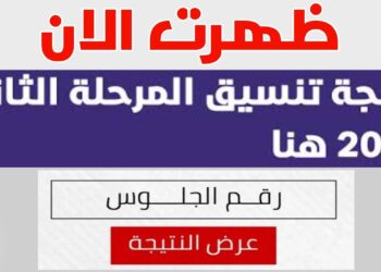 نتيجة تنسيق المرحلة الثانية 2025.. متى تظهر لطلاب الثانوية العامة؟