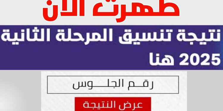 نتيجة تنسيق المرحلة الثانية 2025.. متى تظهر لطلاب الثانوية العامة؟
