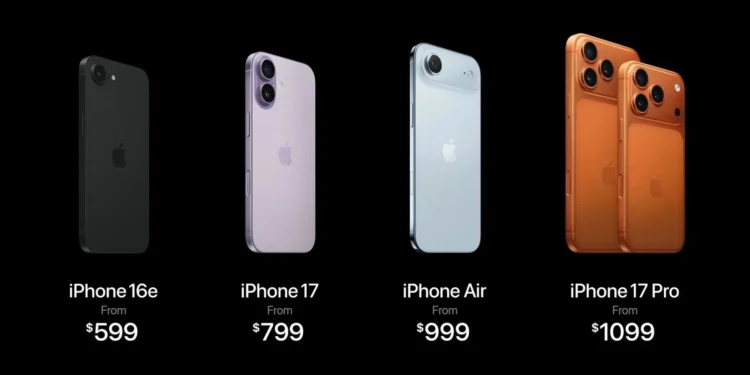 أسعار آيفون 17 وآيفون Air في مصر بالجنيه.. أحدث قائمة لجميع الموديلات 1 أسعار آيفون 17 وآيفون Air في مصر بالجنيه.. أحدث قائمة لجميع الموديلات