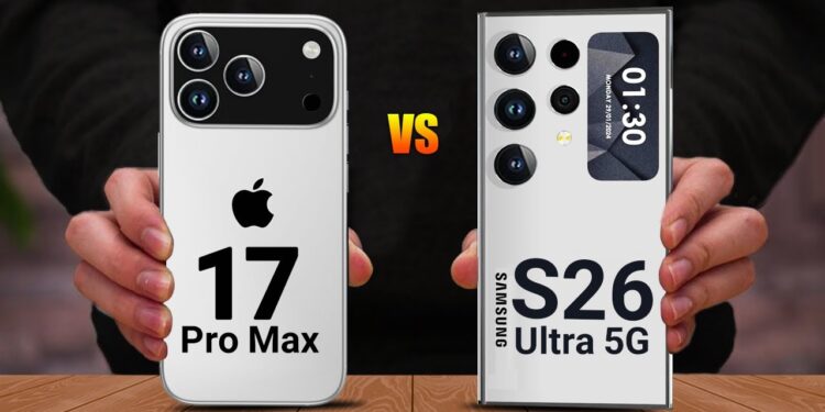 Galaxy S26 Edge وiPhone 17 Pro Max تسريب يبرز التقارب في التصميم 1 Galaxy S26 Edge وiPhone 17 Pro Max تسريب يبرز التقارب في التصميم