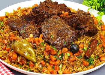 طريقة عمل كبسة اللحم السعودية الأصيلة