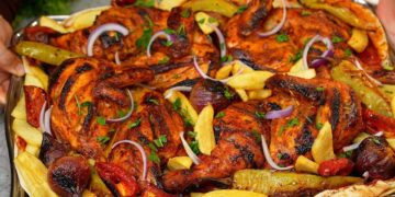 طريقة الدجاج المحمر على الطريقة الفلسطينية الأصلية