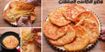 طريقة خبز الطاسة المحشو باللحم والجبن والعسل على المقلاة بسهولة 11 طريقة خبز الطاسة المحشو باللحم والجبن والعسل على المقلاة بسهولة